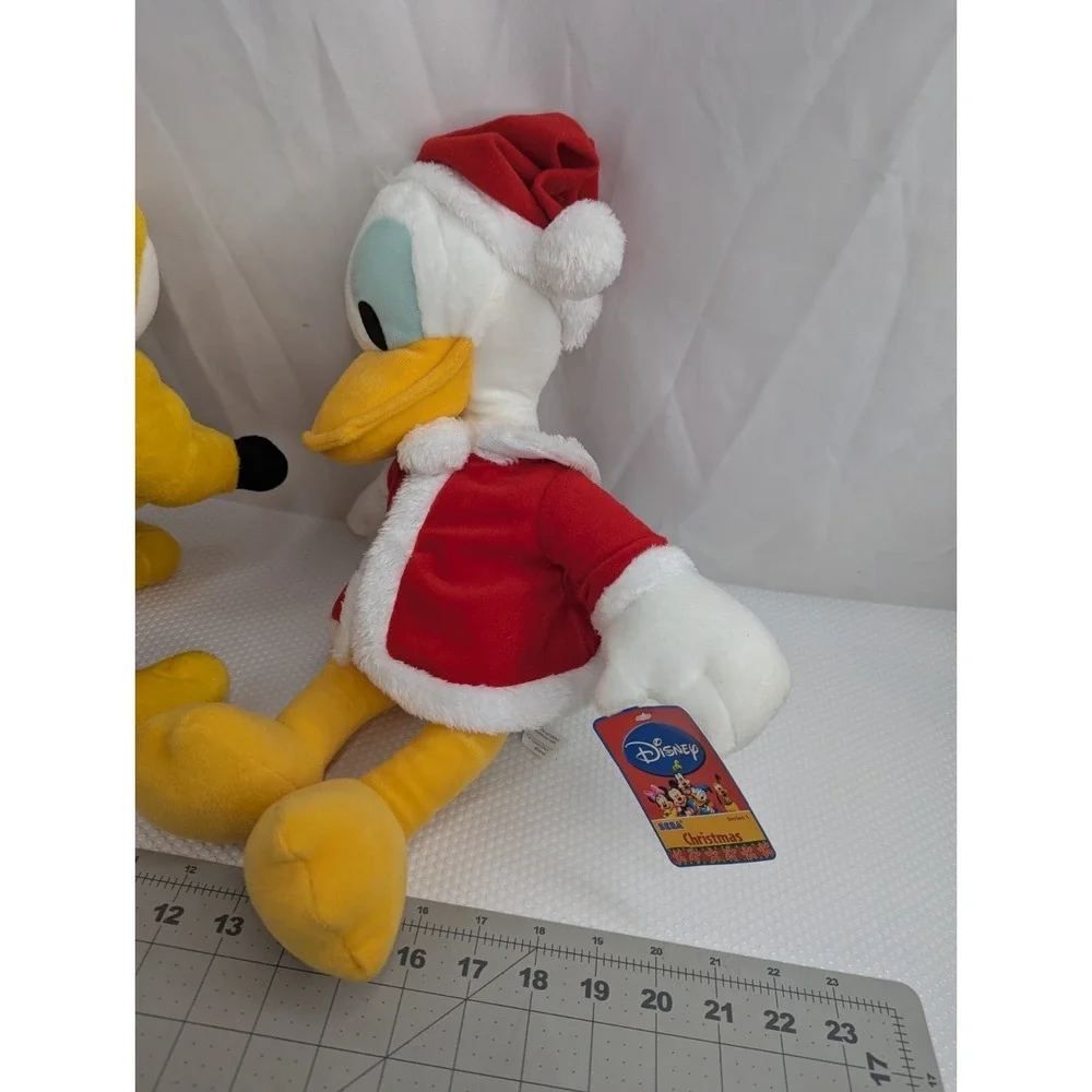 Disney Sega Christmas Plush Donald Duck Pluto Lot Series 1 Stuffed‎ Animal Toy